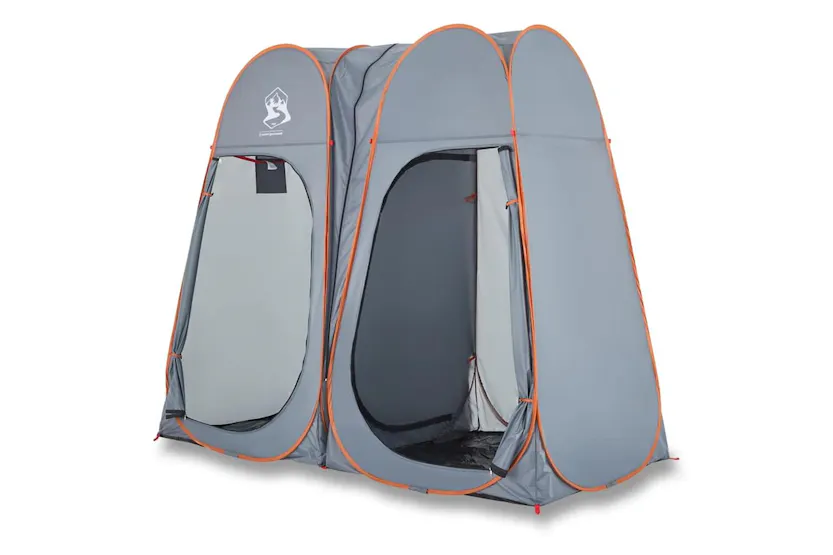 Vidaxl Privacy Tent Grey And Orange Pop-up Waterproof Vidaxl Privacy Tent Grey And Orange Pop-up Waterproof