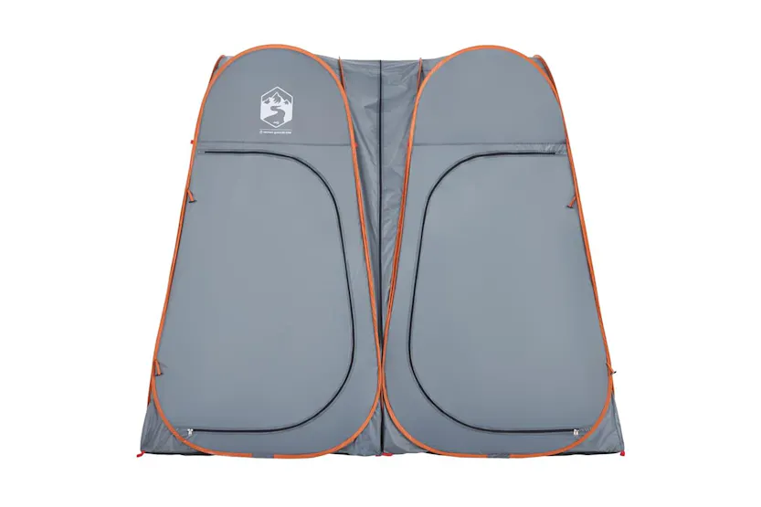 Vidaxl Privacy Tent Grey And Orange Pop-up Waterproof Vidaxl Privacy Tent Grey And Orange Pop-up Waterproof