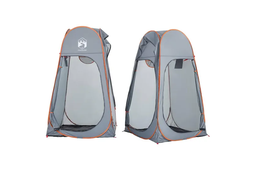Vidaxl Privacy Tent Grey And Orange Pop-up Waterproof Vidaxl Privacy Tent Grey And Orange Pop-up Waterproof