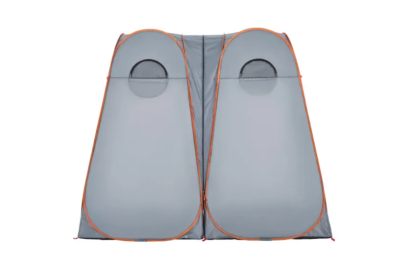 Vidaxl Privacy Tent Grey And Orange Pop-up Waterproof Vidaxl Privacy Tent Grey And Orange Pop-up Waterproof