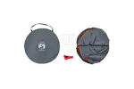 Vidaxl Privacy Tent Grey And Orange Pop-up Waterproof Vidaxl Privacy Tent Grey And Orange Pop-up Waterproof