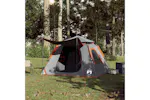 Vidaxl Camping Tent Dome 4-person Grey And Orange Quick Release Vidaxl Camping Tent Dome 4-person Grey And Orange Quick Release