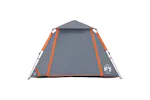 Vidaxl Camping Tent Dome 4-person Grey And Orange Quick Release Vidaxl Camping Tent Dome 4-person Grey And Orange Quick Release