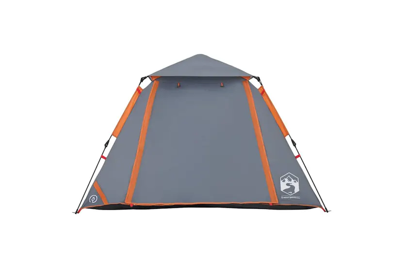 Vidaxl Camping Tent Dome 4-person Grey And Orange Quick Release Vidaxl Camping Tent Dome 4-person Grey And Orange Quick Release