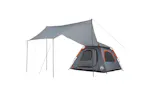 Vidaxl Camping Tent Dome 4-person Grey And Orange Quick Release Vidaxl Camping Tent Dome 4-person Grey And Orange Quick Release