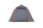 Vidaxl Camping Tent Dome 4-person Grey And Orange Quick Release Vidaxl Camping Tent Dome 4-person Grey And Orange Quick Release