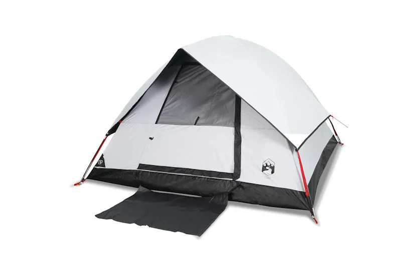 Vidaxl Camping Tent Dome 2-person White Blackout Fabric Waterproof Vidaxl Camping Tent Dome 2-person White Blackout Fabric Waterproof