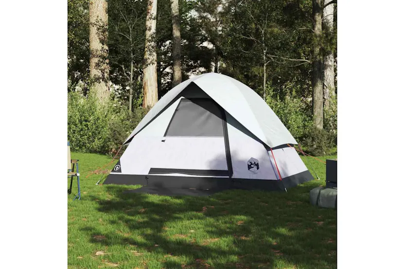 Vidaxl Camping Tent Dome 2-person White Blackout Fabric Waterproof Vidaxl Camping Tent Dome 2-person White Blackout Fabric Waterproof