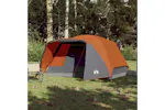 Vidaxl Camping Tent With Porch 4-person Orange Waterproof Vidaxl Camping Tent With Porch 4-person Orange Waterproof