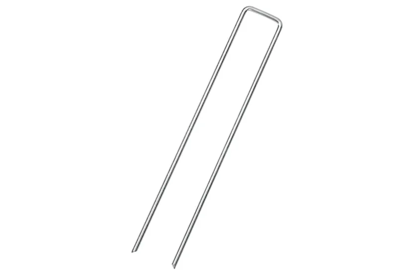 Vidaxl Ground Pegs U Shape 25 Pcs 20x4 Cm Galvanised Steel Vidaxl Ground Pegs U Shape 25 Pcs 20x4 Cm Galvanised Steel