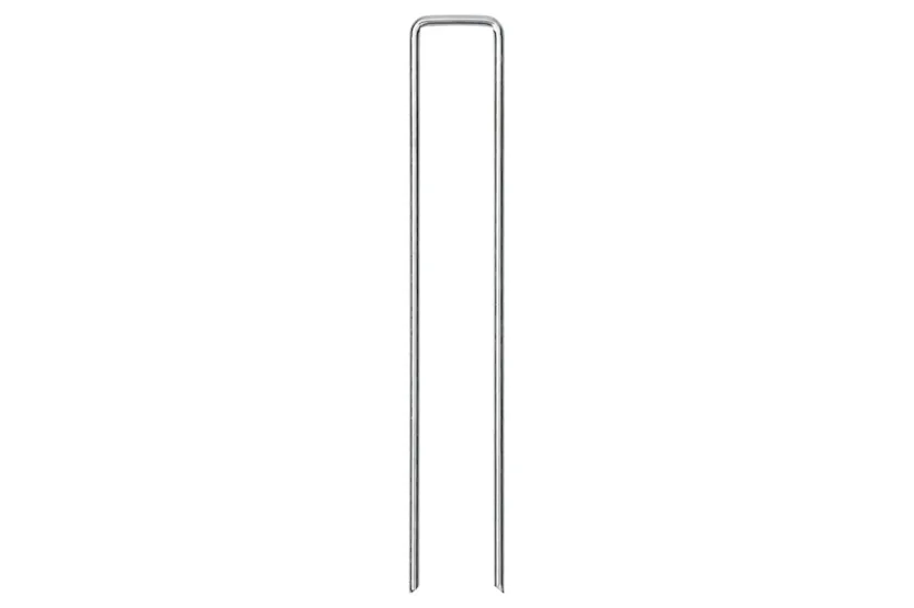 Vidaxl Ground Pegs U Shape 25 Pcs 20x4 Cm Galvanised Steel Vidaxl Ground Pegs U Shape 25 Pcs 20x4 Cm Galvanised Steel
