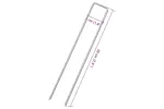 Vidaxl Ground Pegs U Shape 25 Pcs 20x4 Cm Galvanised Steel Vidaxl Ground Pegs U Shape 25 Pcs 20x4 Cm Galvanised Steel