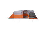 Vidaxl Family Tent Tunnel 8-person Grey And Orange Waterproof Vidaxl Family Tent Tunnel 8-person Grey And Orange Waterproof