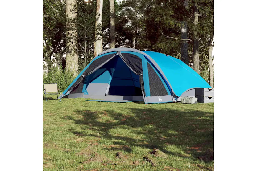 Vidaxl Family Tent Cabin 6-person Blue Waterproof Vidaxl Family Tent Cabin 6-person Blue Waterproof