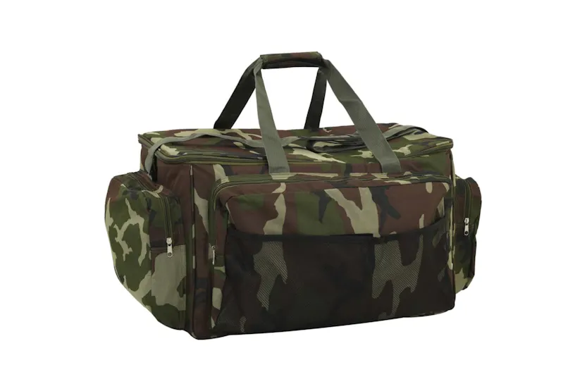 Vidaxl Fishing Bag Waterproof Green Camouflage Oxford Fabric Vidaxl Fishing Bag Waterproof Green Camouflage Oxford Fabric