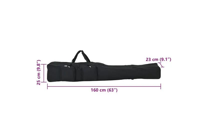 Vidaxl Fishing Rod Bag Black 160 Cm Oxford Fabric Vidaxl Fishing Rod Bag Black 160 Cm Oxford Fabric