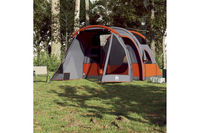 Vidaxl Camping Tent Tunnel 4-person Grey Waterproof Vidaxl Camping Tent Tunnel 4-person Grey Waterproof