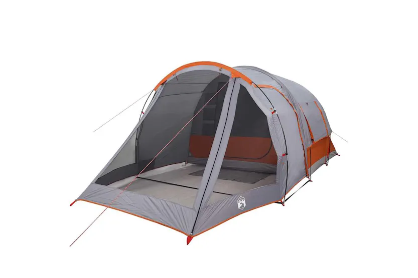 Vidaxl Camping Tent Tunnel 4-person Grey Waterproof Vidaxl Camping Tent Tunnel 4-person Grey Waterproof