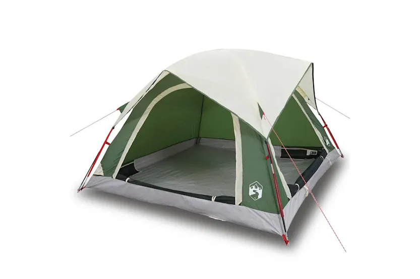 Vidaxl Camping Tent Cabin 4-person Green Waterproof Vidaxl Camping Tent Cabin 4-person Green Waterproof