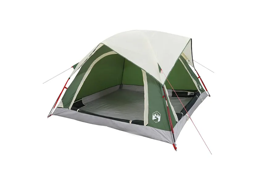 Vidaxl Camping Tent Cabin 4-person Green Waterproof Vidaxl Camping Tent Cabin 4-person Green Waterproof
