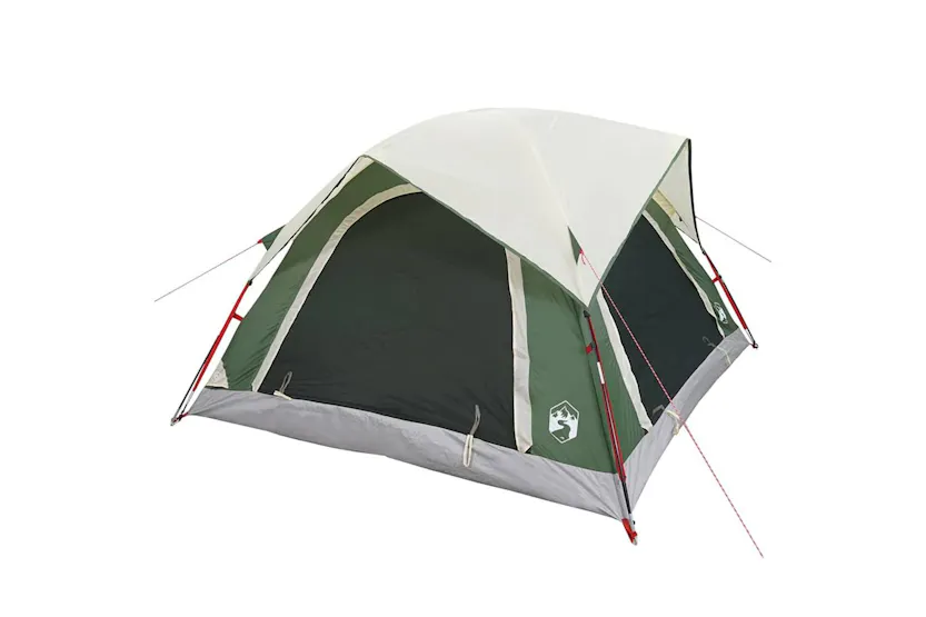 Vidaxl Camping Tent Cabin 4-person Green Waterproof Vidaxl Camping Tent Cabin 4-person Green Waterproof