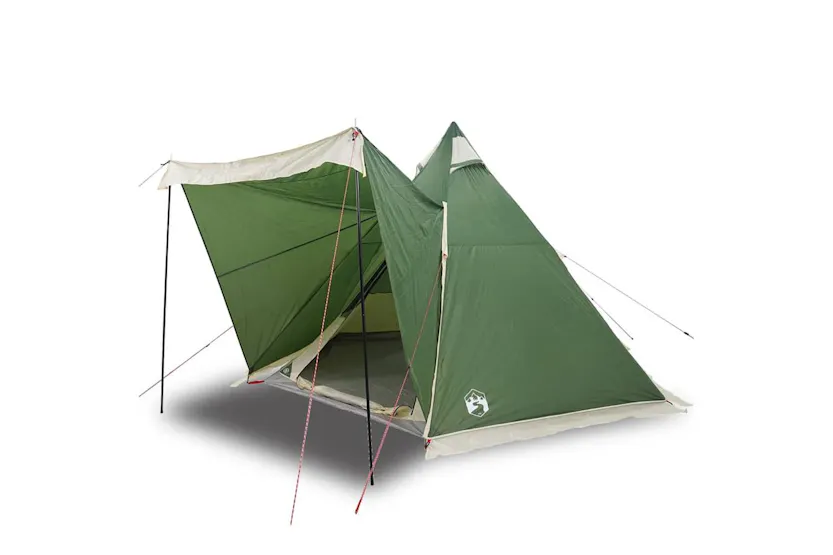 Vidaxl Family Tent Tipi 6-person Green Waterproof Vidaxl Family Tent Tipi 6-person Green Waterproof
