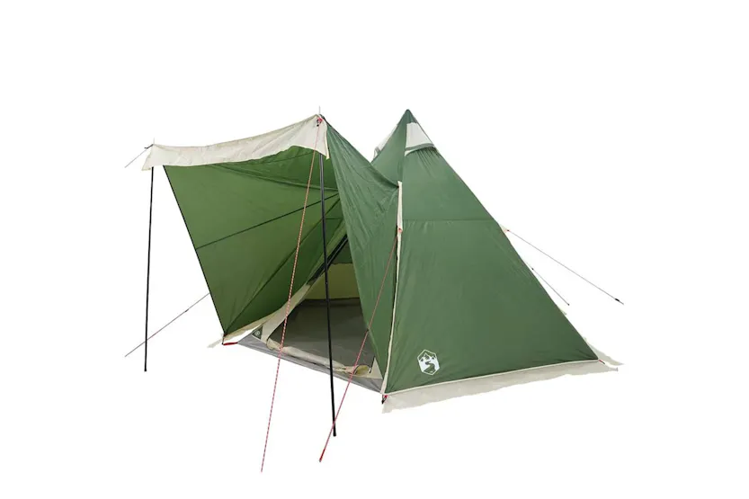 Vidaxl Family Tent Tipi 6-person Green Waterproof Vidaxl Family Tent Tipi 6-person Green Waterproof