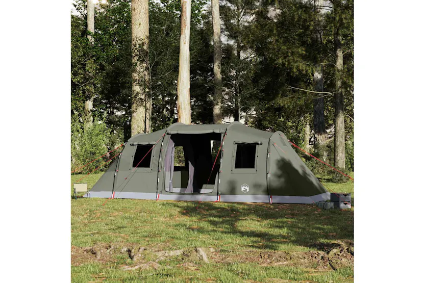 Vidaxl Family Tent Tunnel 6-person Olive Green Waterproof Vidaxl Family Tent Tunnel 6-person Olive Green Waterproof