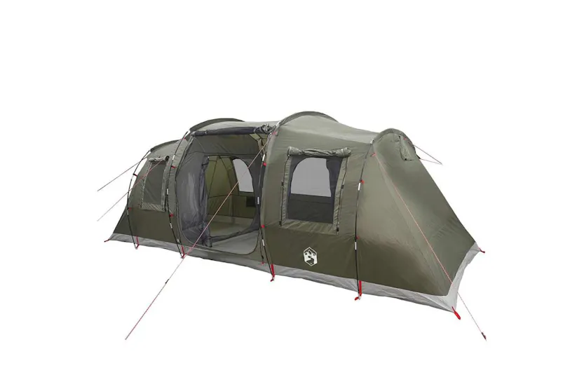 Vidaxl Family Tent Tunnel 6-person Olive Green Waterproof Vidaxl Family Tent Tunnel 6-person Olive Green Waterproof