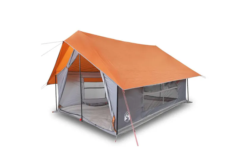 Vidaxl Camping Tent 5-person Grey And Orange Waterproof Vidaxl Camping Tent 5-person Grey And Orange Waterproof