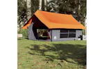 Vidaxl Camping Tent 5-person Grey And Orange Waterproof Vidaxl Camping Tent 5-person Grey And Orange Waterproof