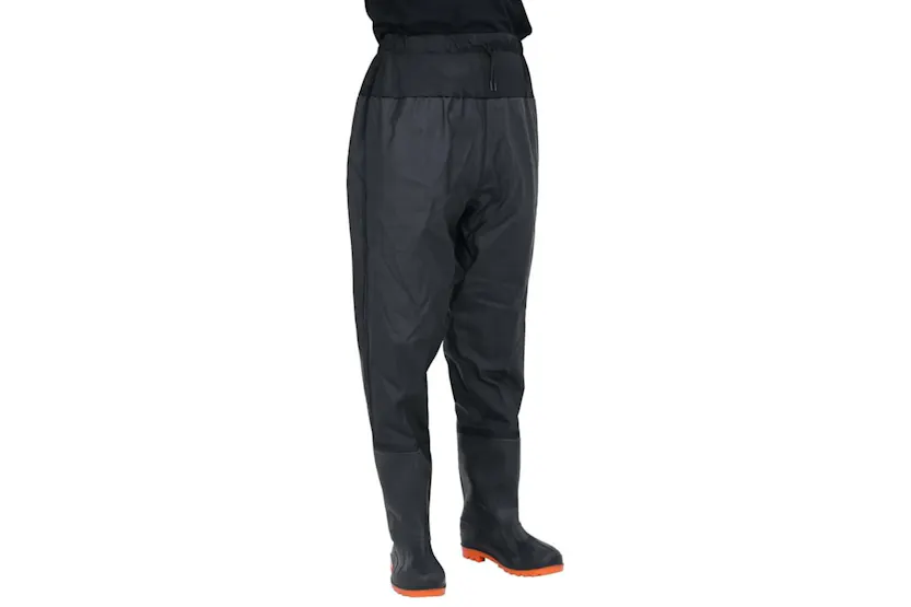 Vidaxl Waist Waders With Boots Black Size 43 Vidaxl Waist Waders With Boots Black Size 43