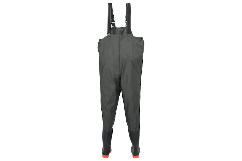 Vidaxl Chest Waders With Boots Dark Green Size 46 Vidaxl Chest Waders With Boots Dark Green Size 46