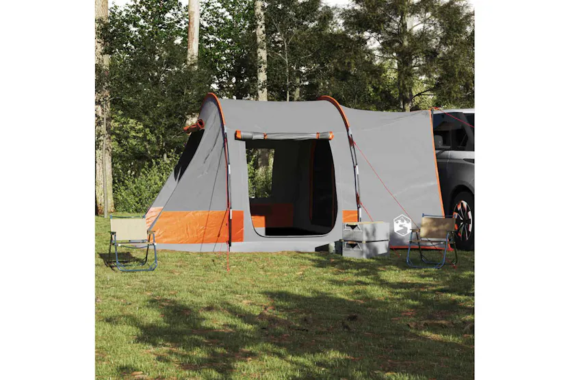 Vidaxl Car Tent 2-person Grey And Orange Waterproof Vidaxl Car Tent 2-person Grey And Orange Waterproof