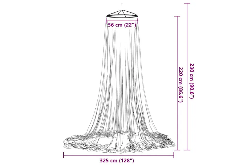 Vidaxl Mosquito Net For Bed 220 Mesh White 56x56x220 Cm Vidaxl Mosquito Net For Bed 220 Mesh White 56x56x220 Cm