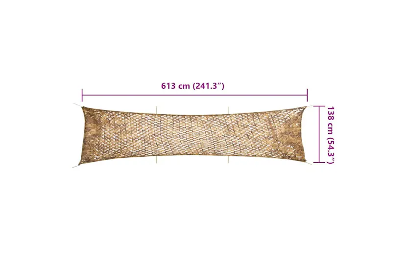 Vidaxl Camouflage Net With Storage Bag 613x138 Cm Sand Vidaxl Camouflage Net With Storage Bag 613x138 Cm Sand