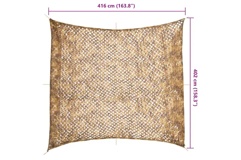 Vidaxl Camouflage Net With Storage Bag 416x402 Cm Sand Vidaxl Camouflage Net With Storage Bag 416x402 Cm Sand
