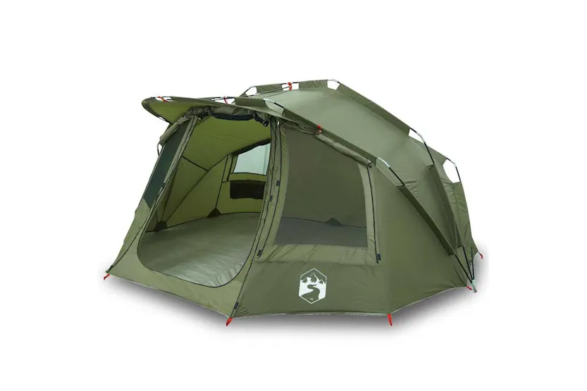 Vidaxl Fishing Tent 5-person Olive Green Waterproof Vidaxl Fishing Tent 5-person Olive Green Waterproof