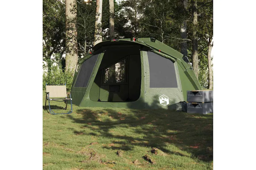 Vidaxl Fishing Tent 5-person Olive Green Waterproof Vidaxl Fishing Tent 5-person Olive Green Waterproof
