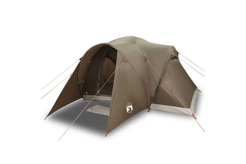 Vidaxl Family Tent Dome 6-person Brown Waterproof Vidaxl Family Tent Dome 6-person Brown Waterproof