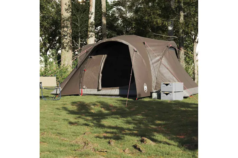 Vidaxl Family Tent Dome 6-person Brown Waterproof Vidaxl Family Tent Dome 6-person Brown Waterproof