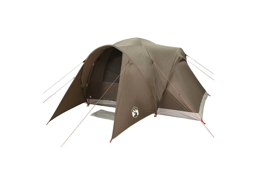 Vidaxl Family Tent Dome 6-person Brown Waterproof Vidaxl Family Tent Dome 6-person Brown Waterproof