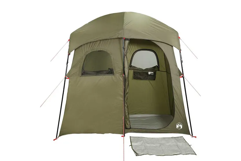 Vidaxl Shower Tent 2-person Olive Green Waterproof Vidaxl Shower Tent 2-person Olive Green Waterproof