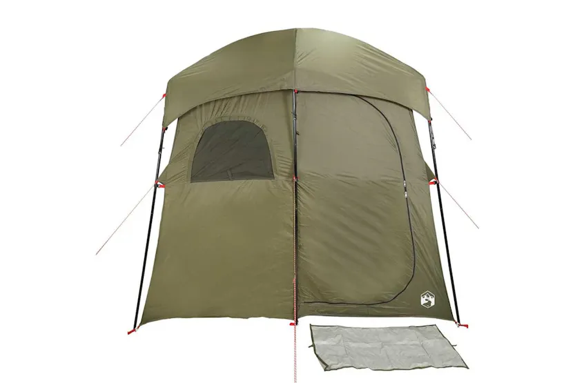 Vidaxl Shower Tent 2-person Olive Green Waterproof Vidaxl Shower Tent 2-person Olive Green Waterproof