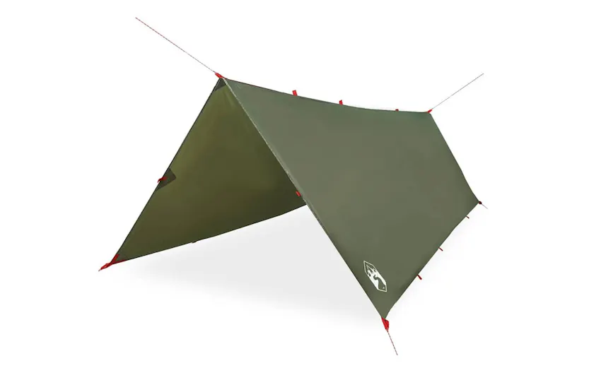 Vidaxl Camping Tarp Olive Green 406x306 Cm Waterproof Vidaxl Camping Tarp Olive Green 406x306 Cm Waterproof