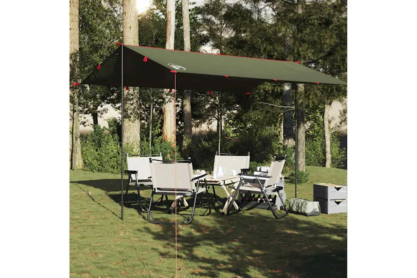 Vidaxl Camping Tarp Olive Green 406x306 Cm Waterproof Vidaxl Camping Tarp Olive Green 406x306 Cm Waterproof