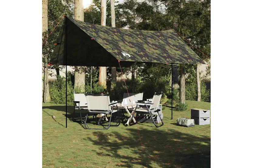 Vidaxl Camping Tarp Camouflage 462x306x211 Cm Waterproof Vidaxl Camping Tarp Camouflage 462x306x211 Cm Waterproof