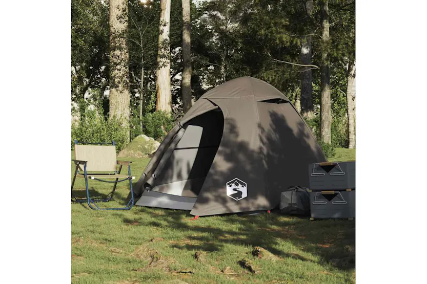 Vidaxl Camping Tent Dome 2-person Brown Waterproof Vidaxl Camping Tent Dome 2-person Brown Waterproof