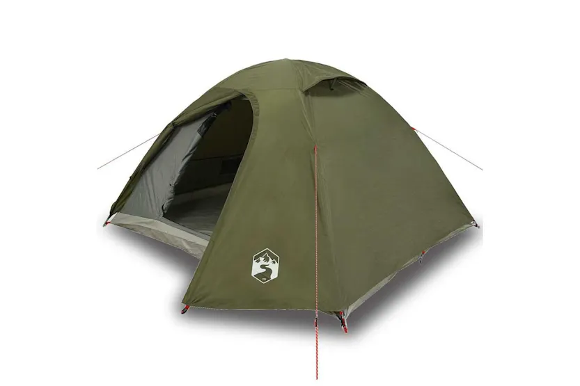 Vidaxl Camping Tent Dome 4-person Olive Green Waterproof Vidaxl Camping Tent Dome 4-person Olive Green Waterproof