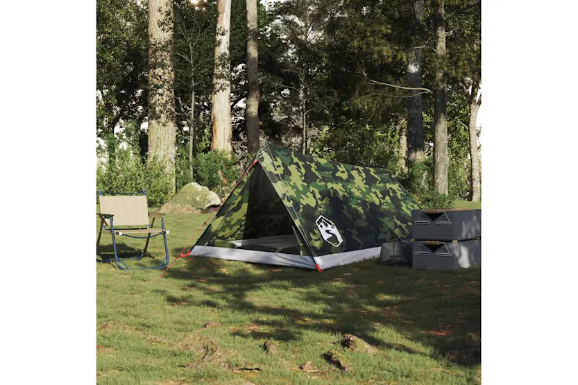 Vidaxl Camping Tent 2-person Camouflage Waterproof Vidaxl Camping Tent 2-person Camouflage Waterproof